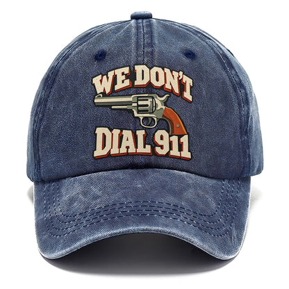 Layered Paper Cut We Don't Dial 911 Classic Cap – Twilight Navy