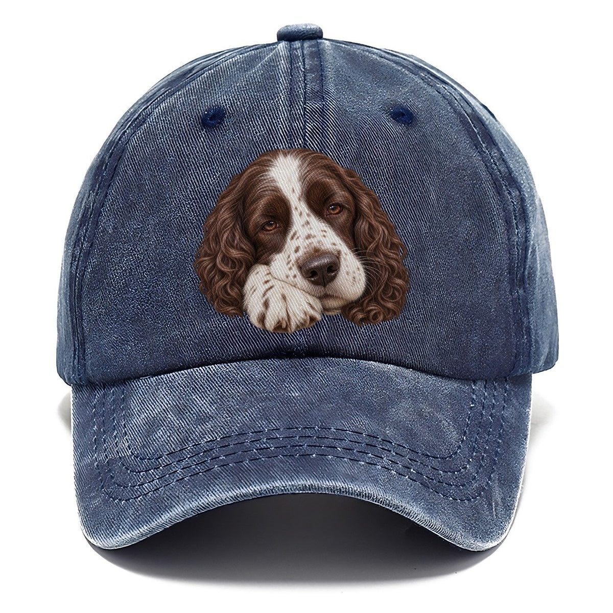 Springer Sleepy Paw Fold Pastimes Companions Classic Cap – Twilight Navy