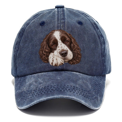 Springer Sleepy Paw Fold Pastimes Companions Classic Cap – Twilight Navy