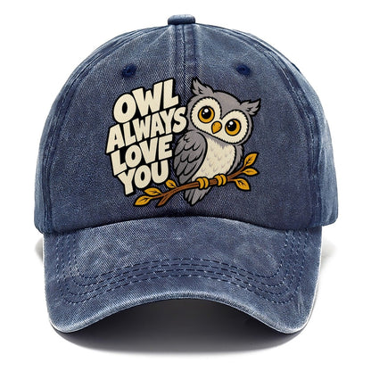 Pop Art Owl Animal Puns Classic Cap – Twilight Navy