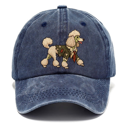 One Poodle In Halloween Costume Zombie With A Torn Collar And A Few Patch Stitches Halloween Dog Parade Classic Cap – Twilight Navy