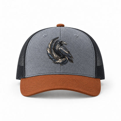 Heather Grey-Rust-Charcoal — front view