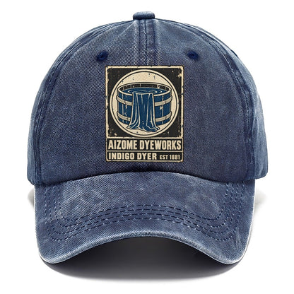 Aizome Dye House Noren Trade Co Classic Cap – Twilight Navy