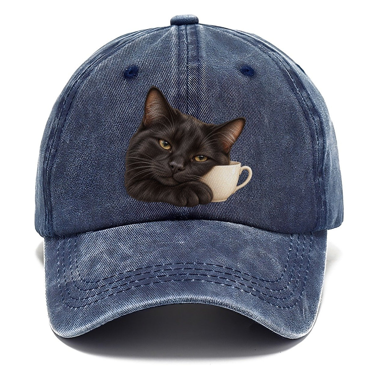 Black Cat Teacup Companion Pastimes Companions Classic Cap – Twilight Navy