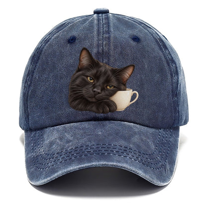 Black Cat Teacup Companion Pastimes Companions Classic Cap – Twilight Navy