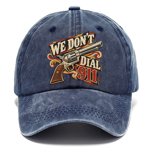 We Don't Dial 911 Revolver Classic Cap – Twilight Navy
