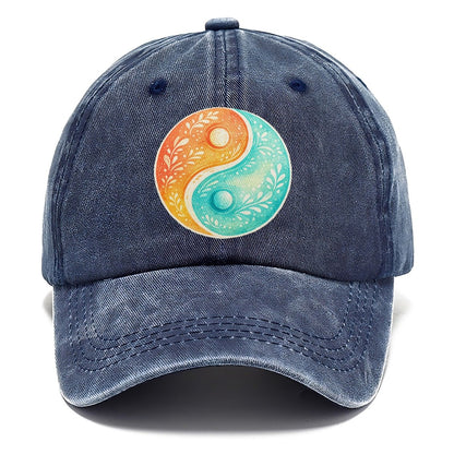 Botanical Yin Yang Classic Cap – Twilight Navy