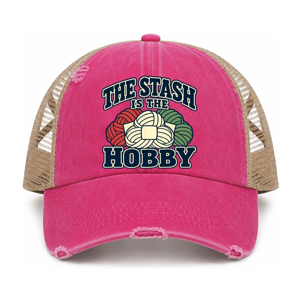 Raspberry-Khaki — front view