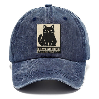 I Have No Notes Neko Says No Classic Cap – Twilight Navy