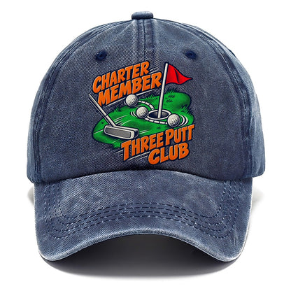 Three Putt Club Golf Life Pop Art Classic Cap – Twilight Navy