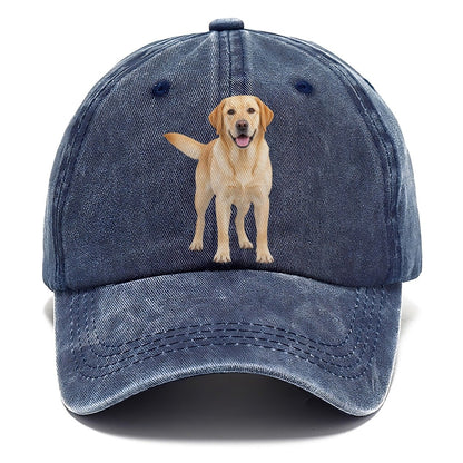 Labrador Retriever Standing Top Breeds Classic Cap – Twilight Navy