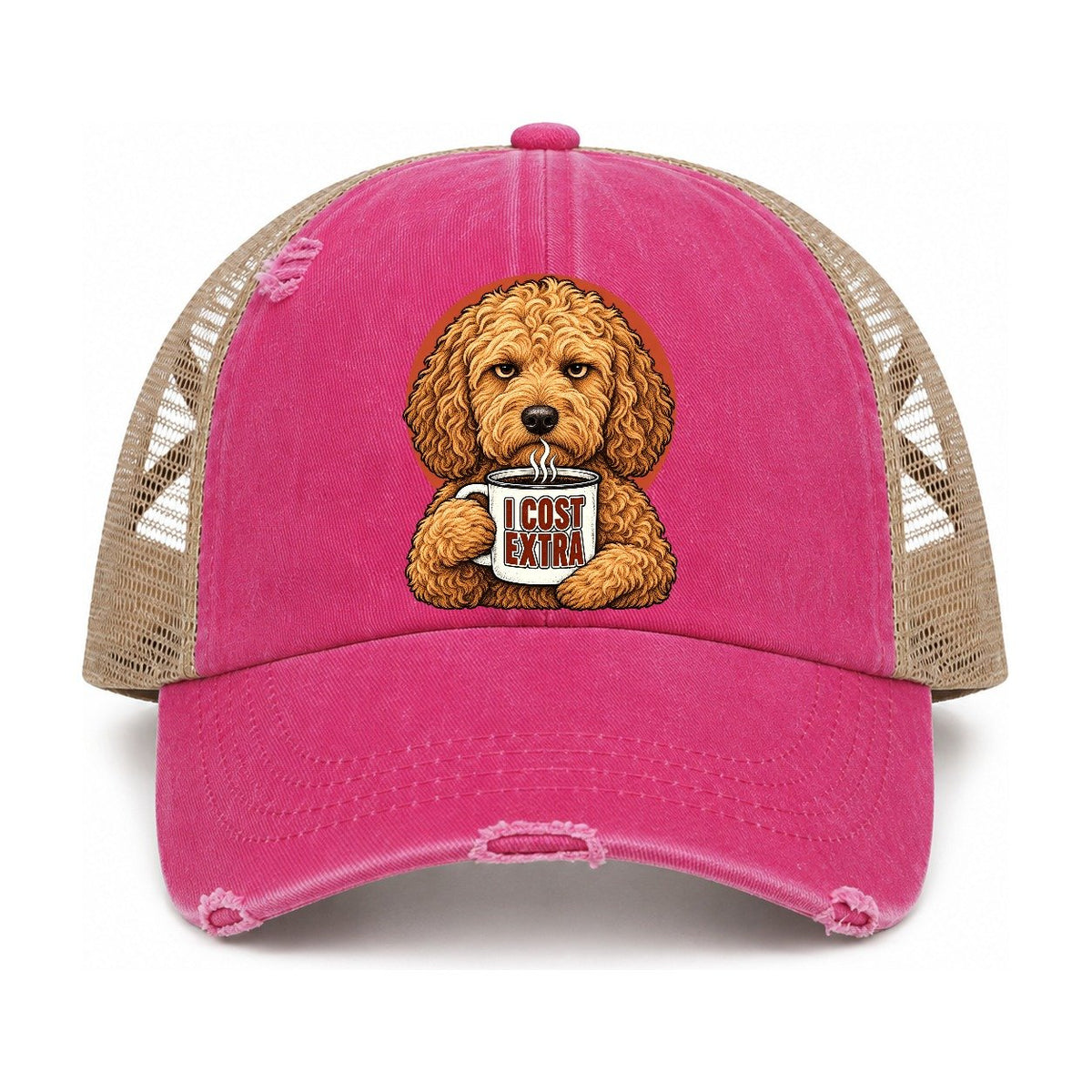 Raspberry-Khaki — front view