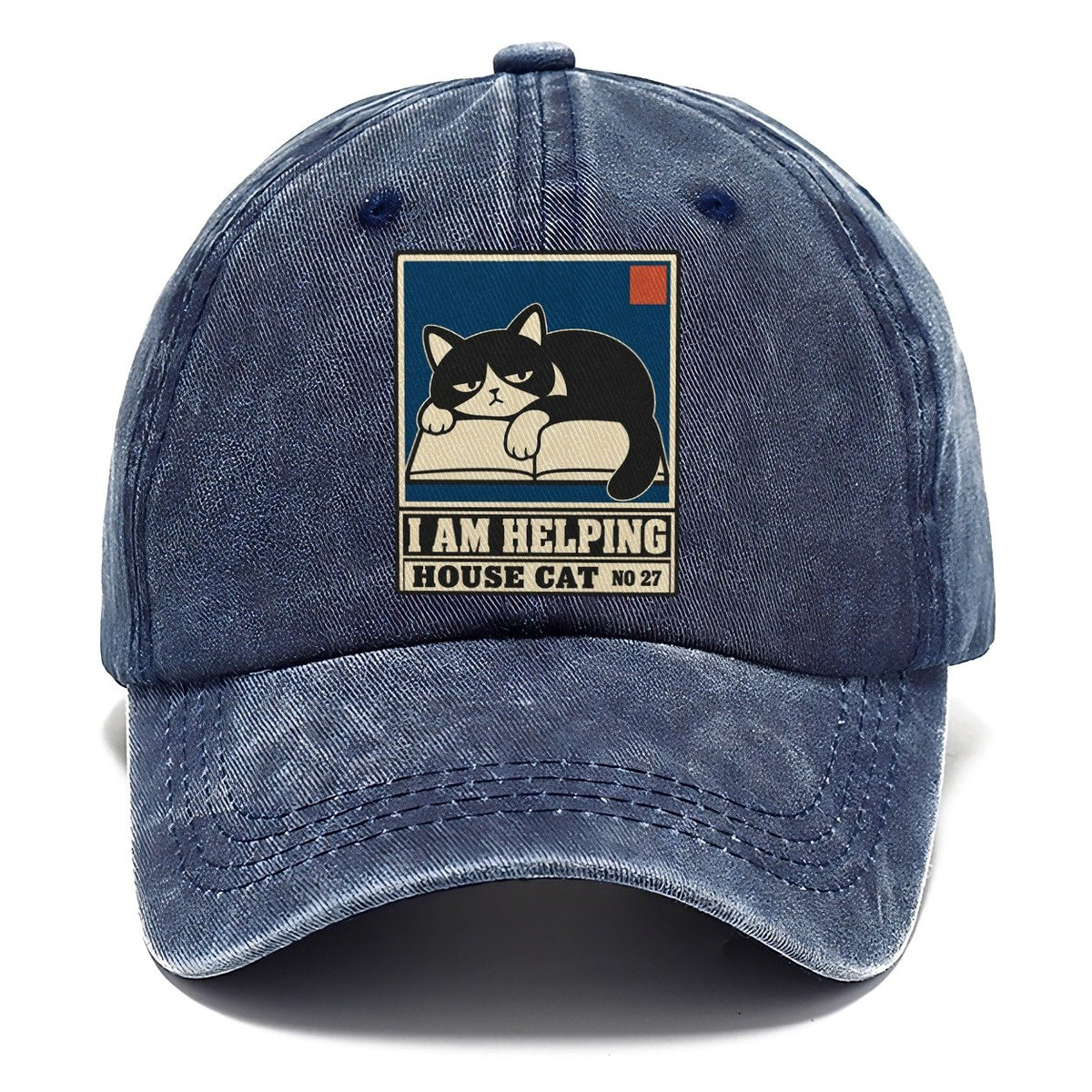 I Am Helping Neko Says No Classic Cap – Twilight Navy