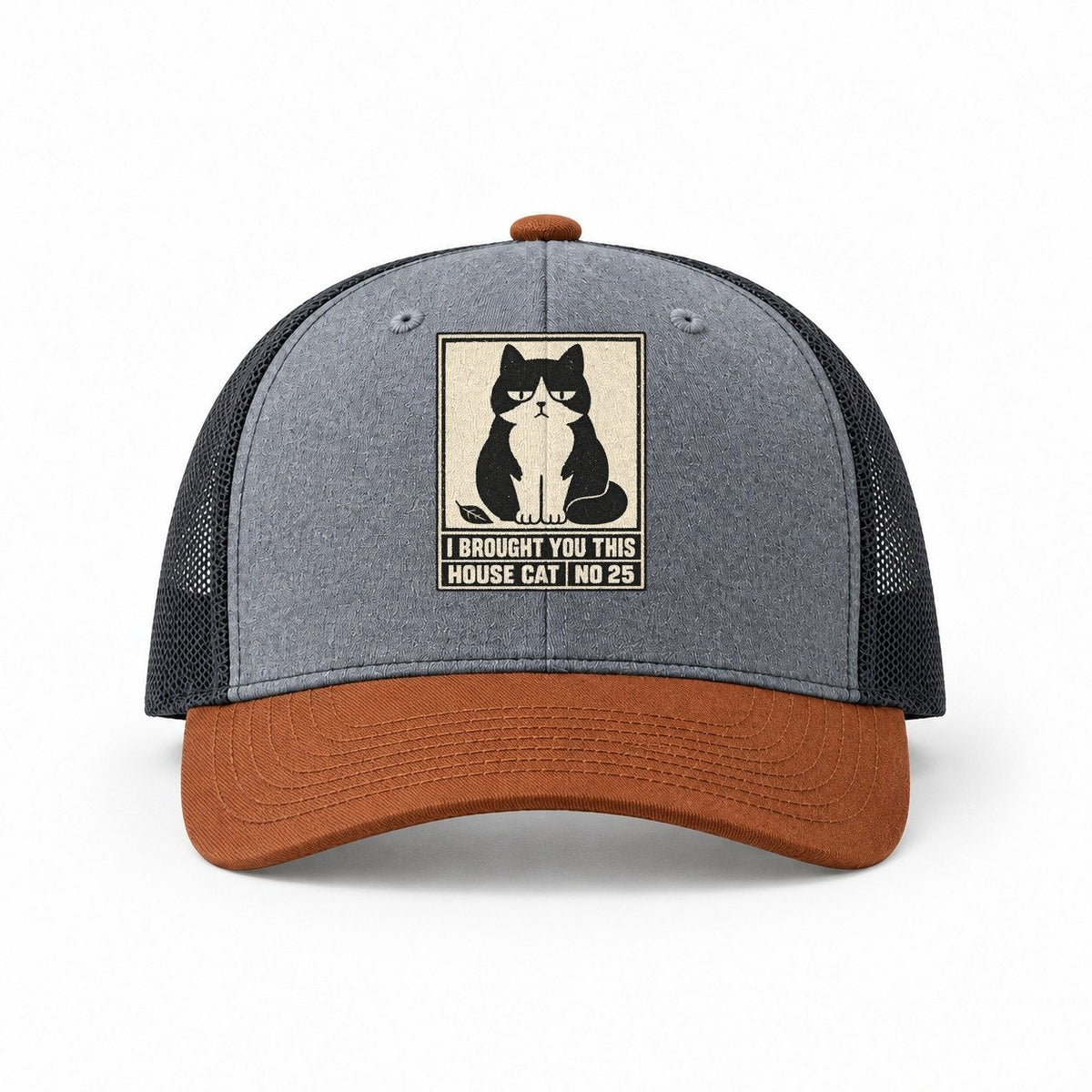 Heather Grey-Rust-Charcoal — front view