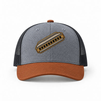 Heather Grey-Rust-Charcoal — front view