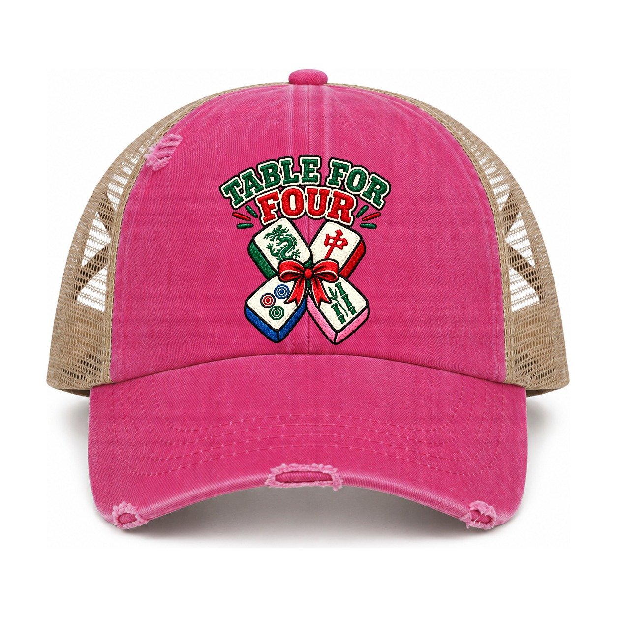 Raspberry-Khaki — front view