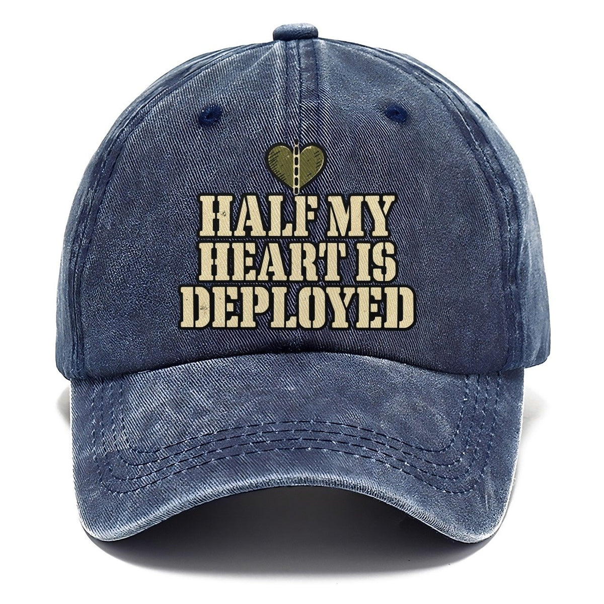 Half My Heart Is Deployed Barracks Wit Classic Cap – Twilight Navy