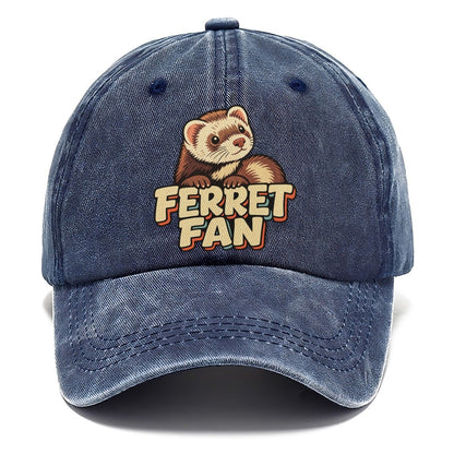 Ferret Fan Small Pet Logos Classic Cap – Twilight Navy