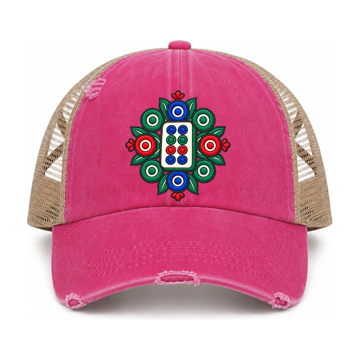 Raspberry-Khaki — front view