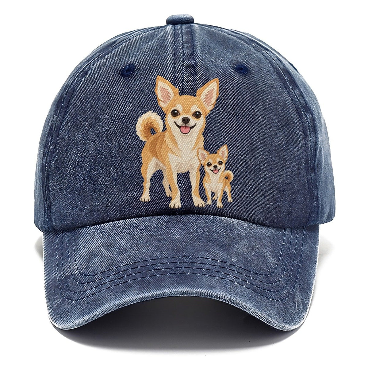 Chihuahua and Puppy Classic Cap – Twilight Navy