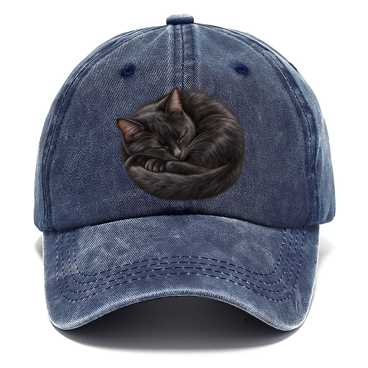 Black Cat Tail Crescent Nap Pastimes Companions Classic Cap – Twilight Navy
