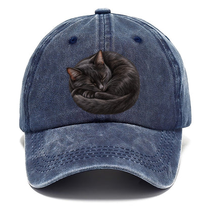 Black Cat Tail Crescent Nap Pastimes Companions Classic Cap – Twilight Navy