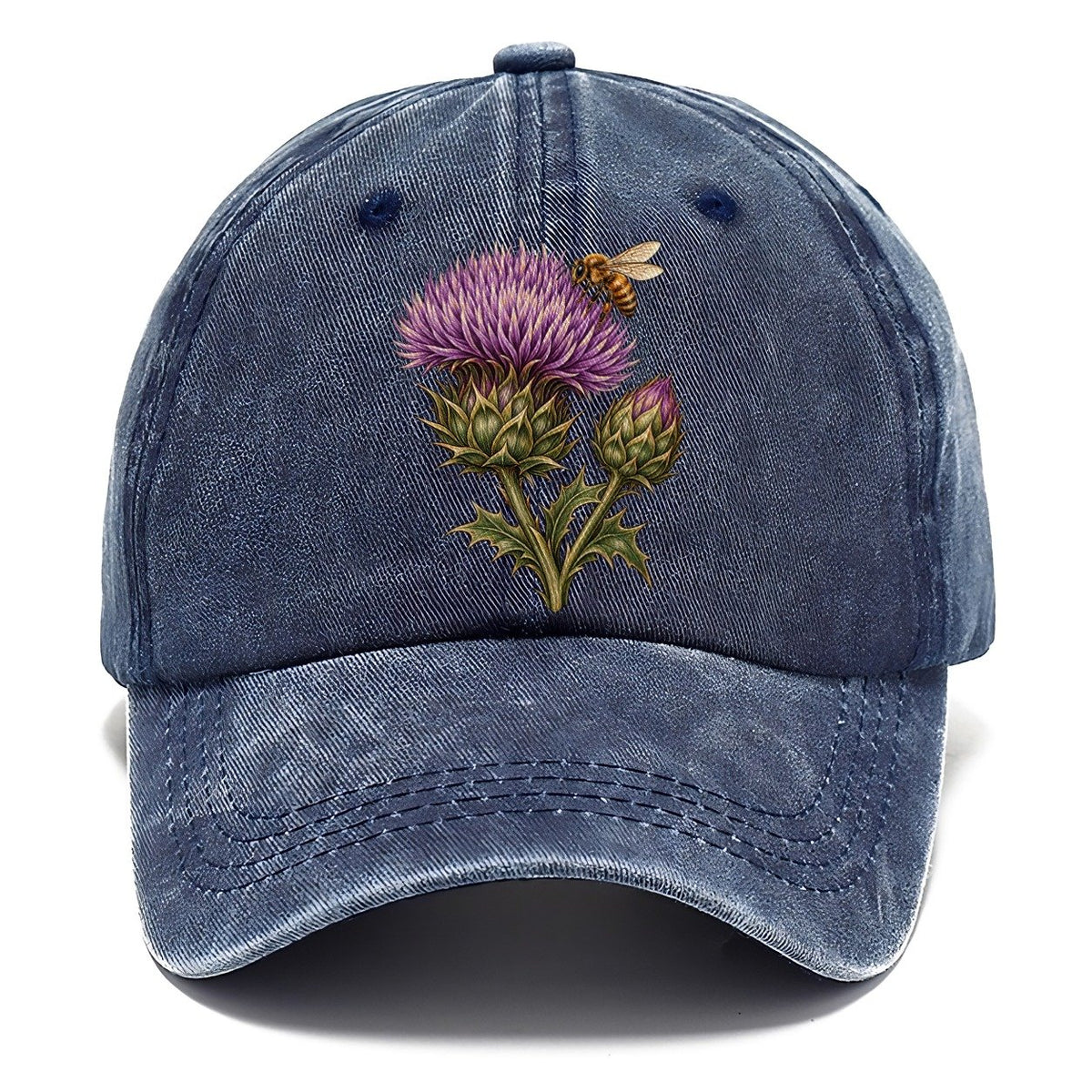 Thistle Bud And Honeybee Pastimes Companions Classic Cap – Twilight Navy