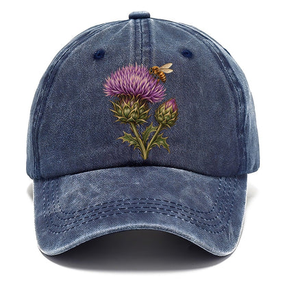 Thistle Bud And Honeybee Pastimes Companions Classic Cap – Twilight Navy