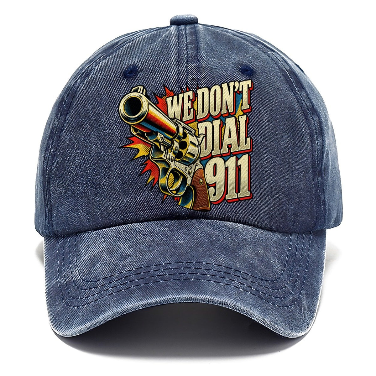 We Don't Dial 911 Revolver Classic Cap – Twilight Navy