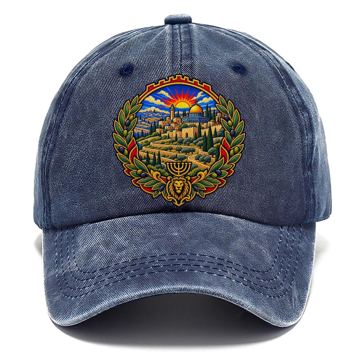 Judean Hills Terraces Jerusalem Classic Cap – Twilight Navy