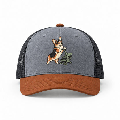 Heather Grey-Rust-Charcoal — front view