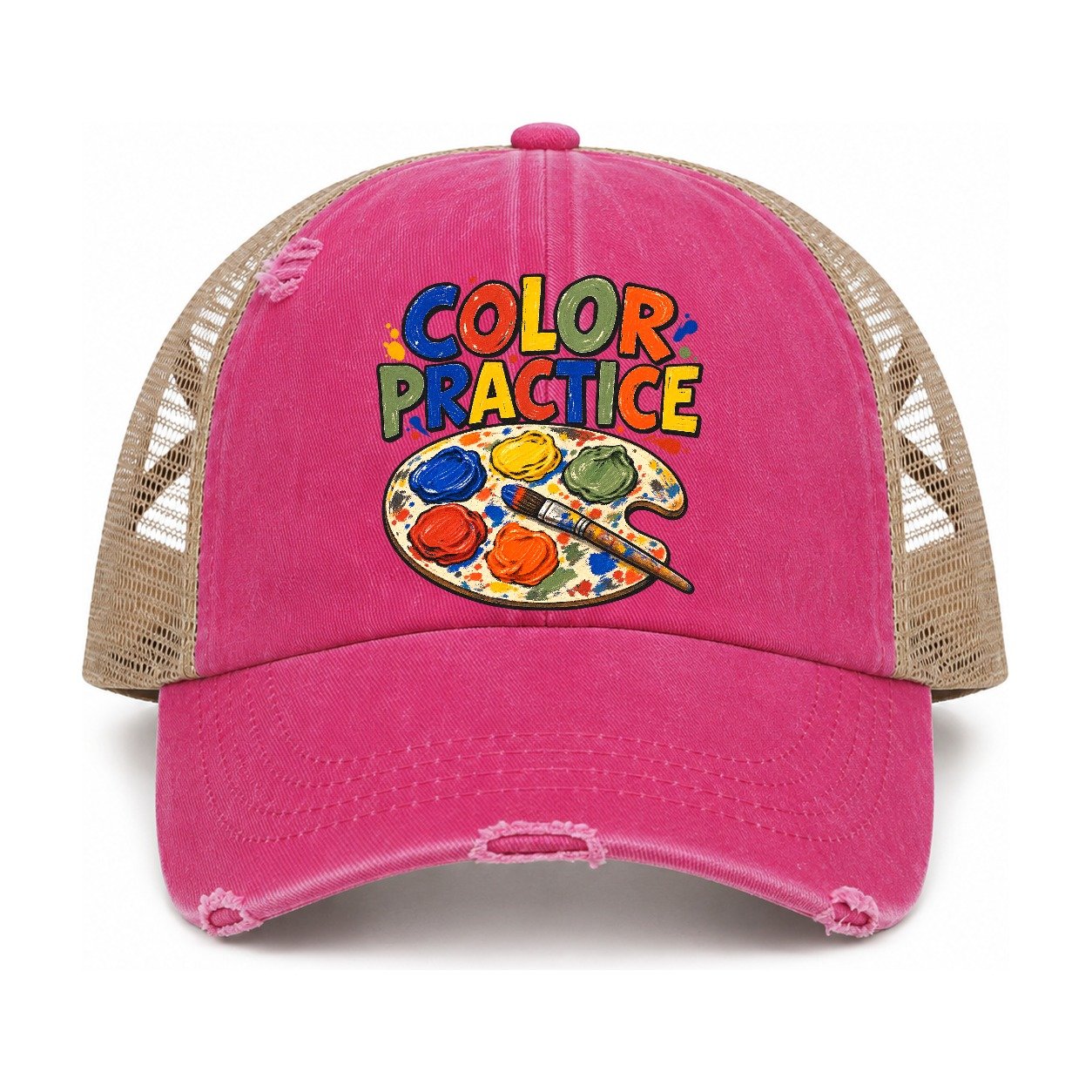 Raspberry-Khaki — front view