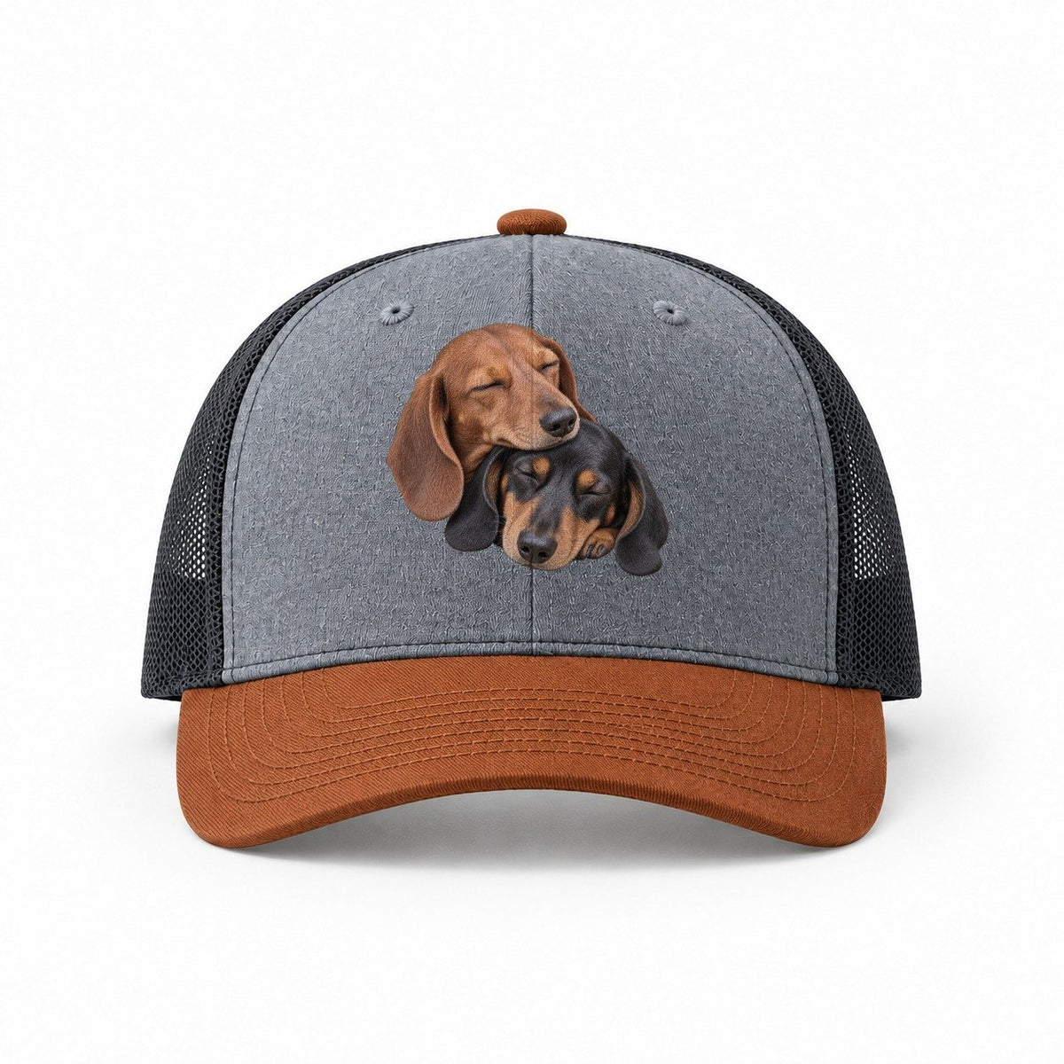 Heather Grey-Rust-Charcoal — front view