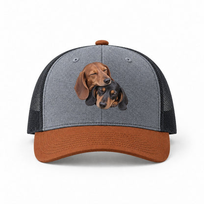 Heather Grey-Rust-Charcoal — front view