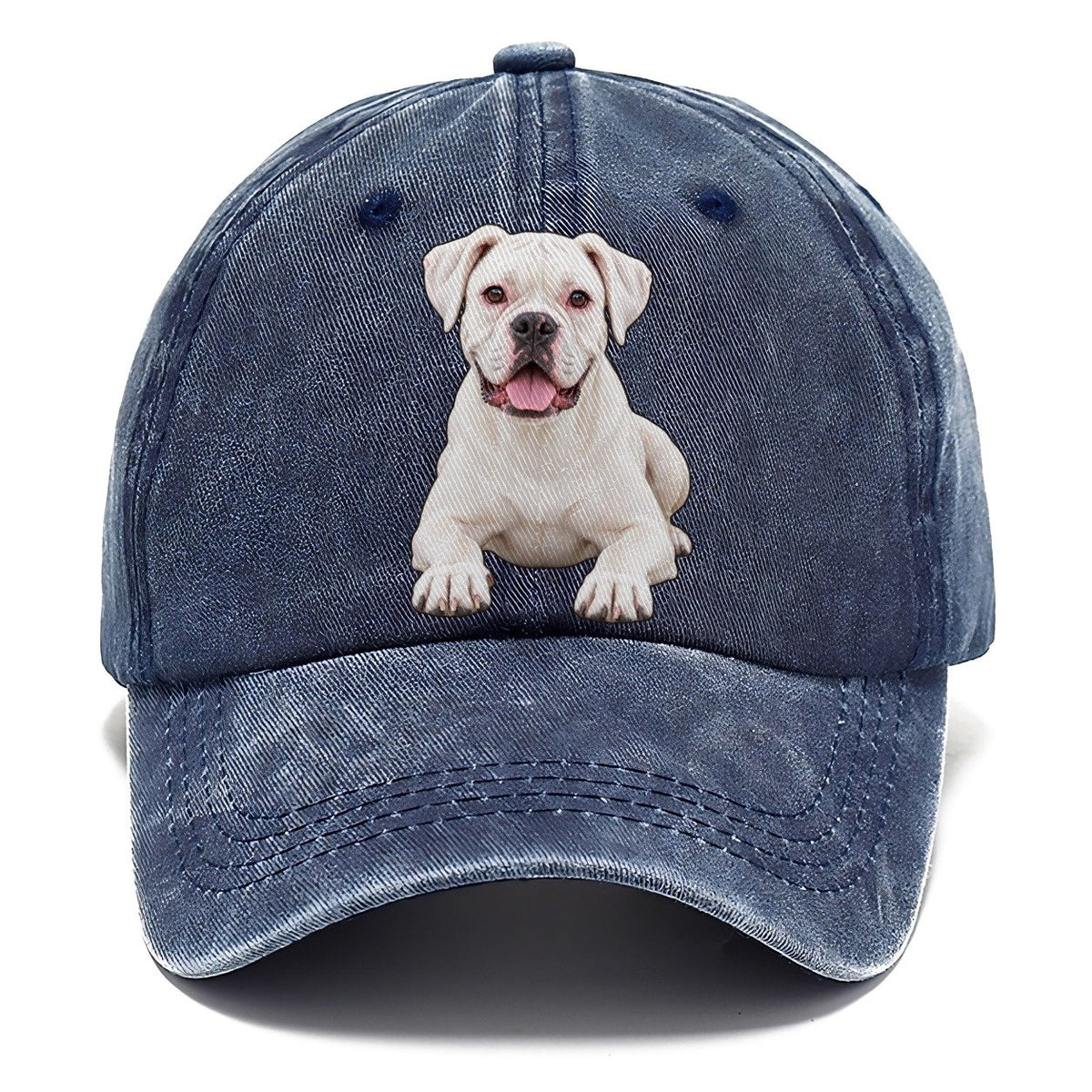 White Boxer Classic Cap – Twilight Navy
