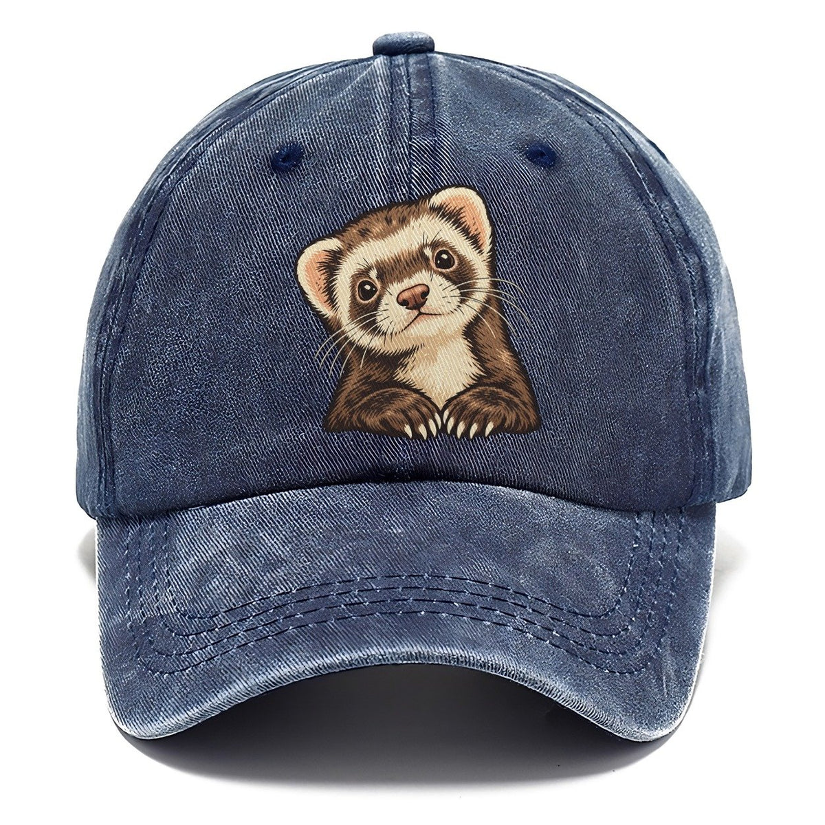 Ferret Peek Small Pet Logos Classic Cap – Twilight Navy