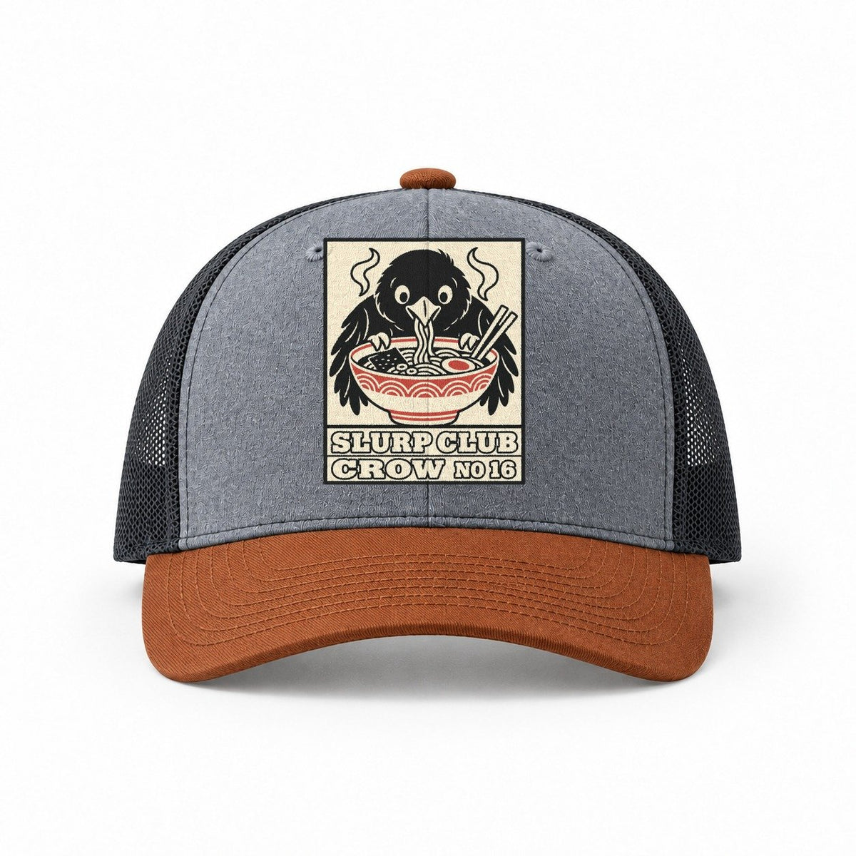 Heather Grey-Rust-Charcoal — front view