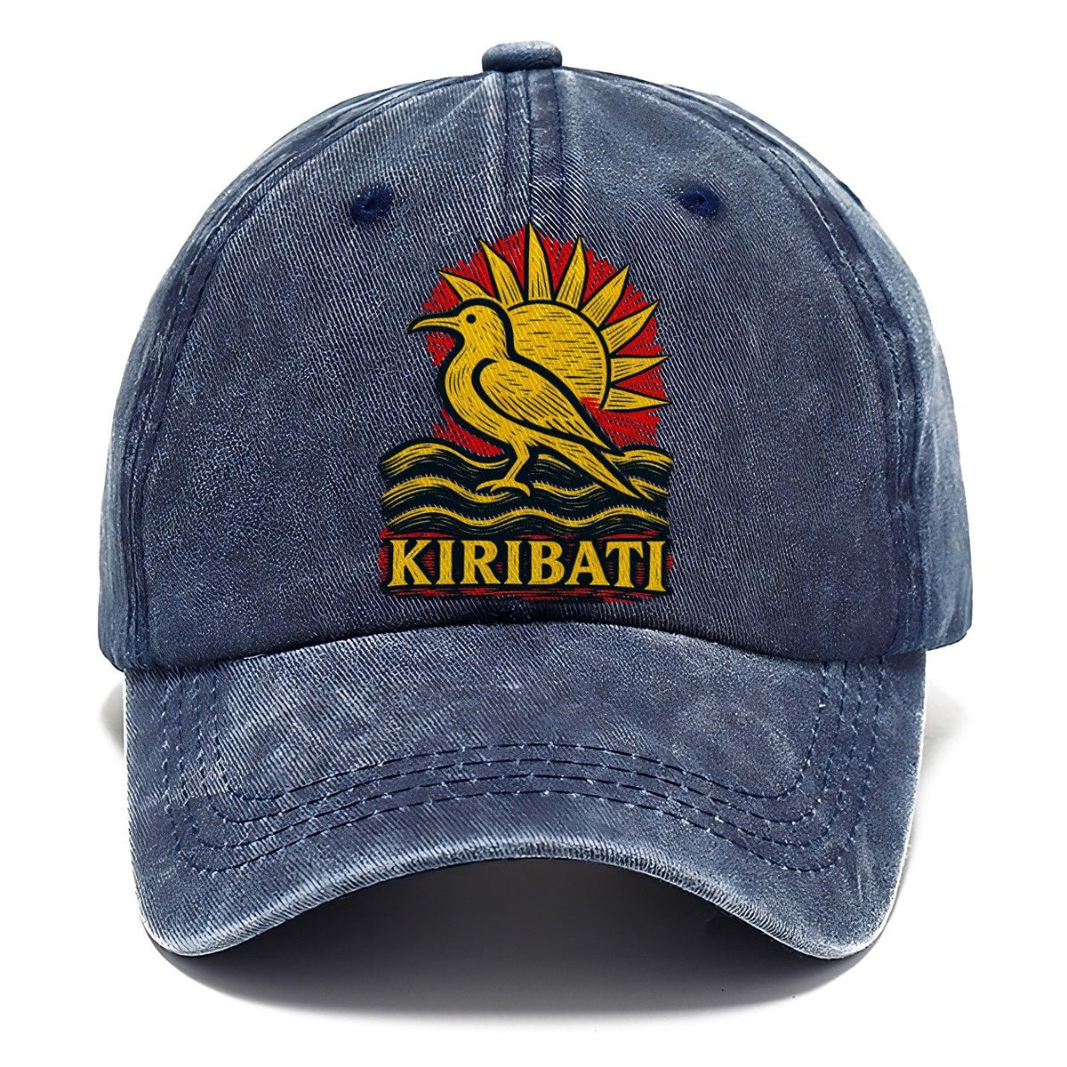 Kiribati Bird and Sun Classic Cap – Twilight Navy