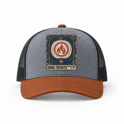 Heather Grey-Rust-Charcoal — front view