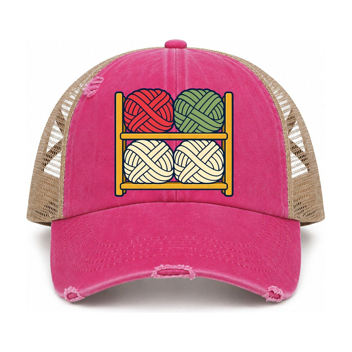 Raspberry-Khaki — front view