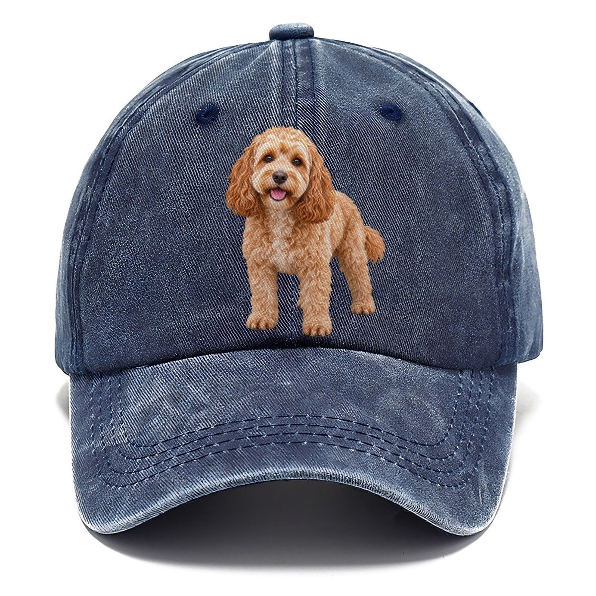 Cockapoo Standing Top Breeds Classic Cap – Twilight Navy
