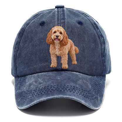 Cockapoo Standing Top Breeds Classic Cap – Twilight Navy