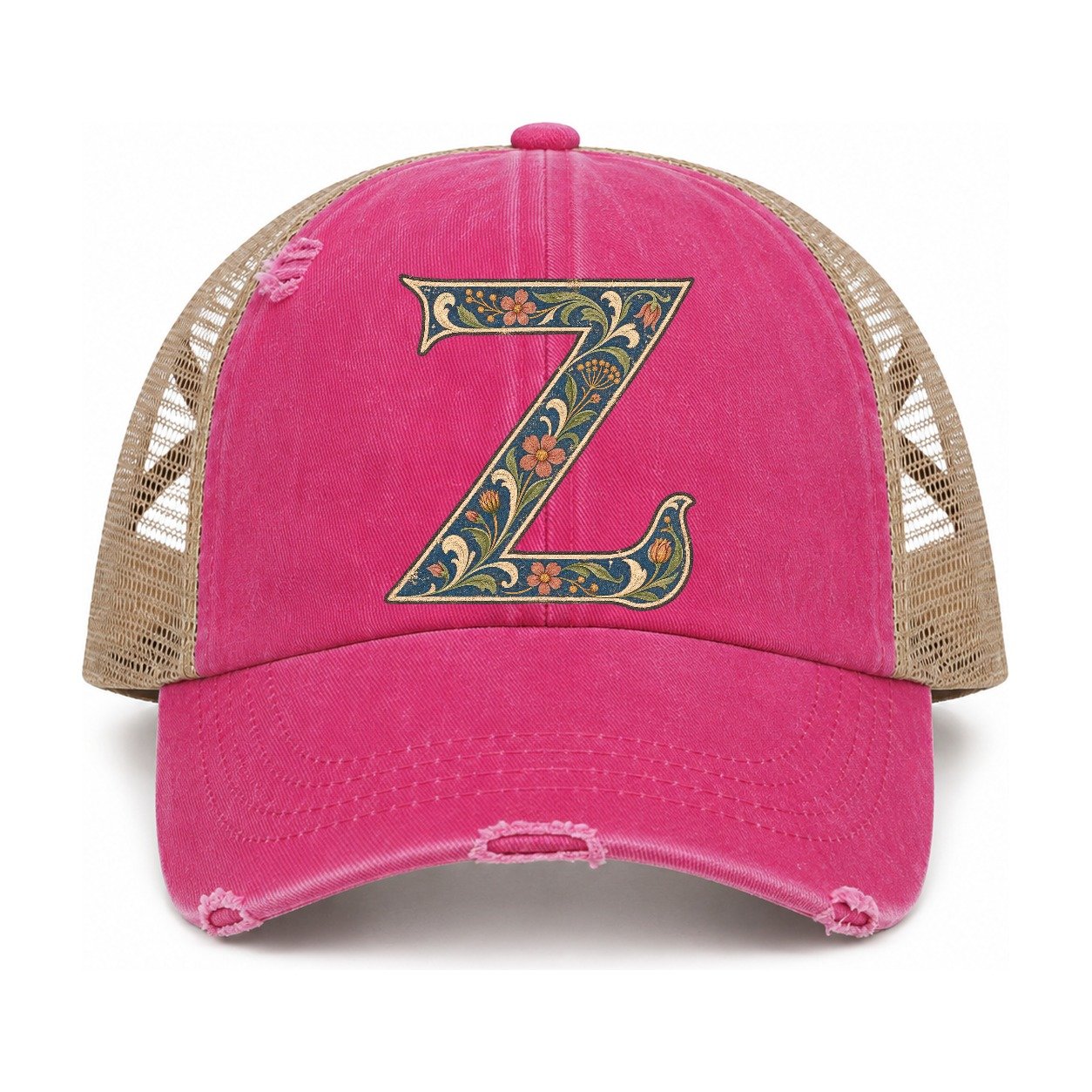 Raspberry-Khaki — front view