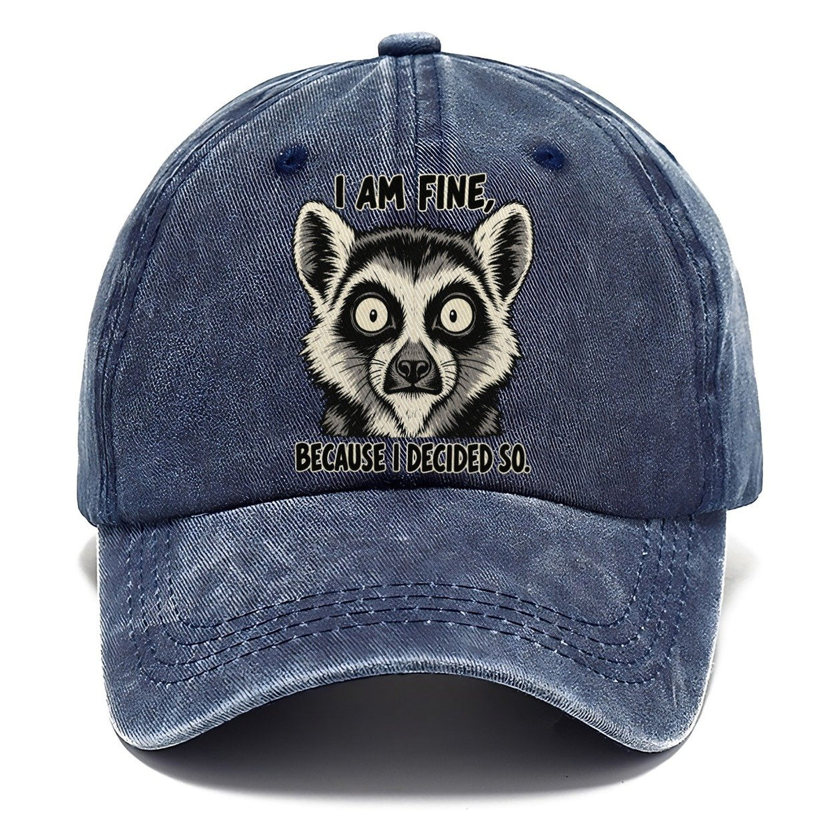 I Am Fine Feral Logic Classic Cap – Twilight Navy
