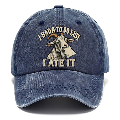 Goat Ate The List Everyday Originals Classic Cap – Twilight Navy