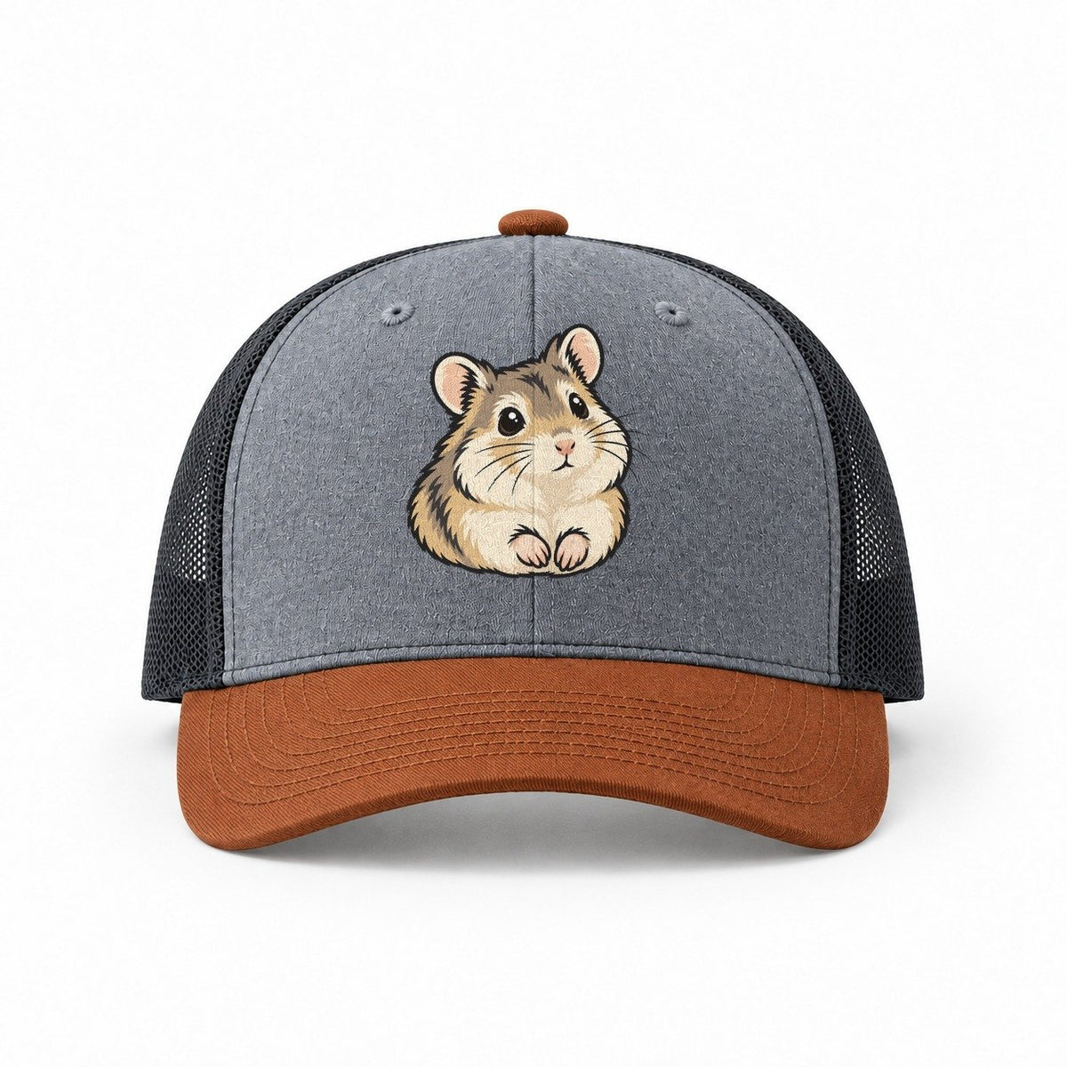 Heather Grey-Rust-Charcoal — front view