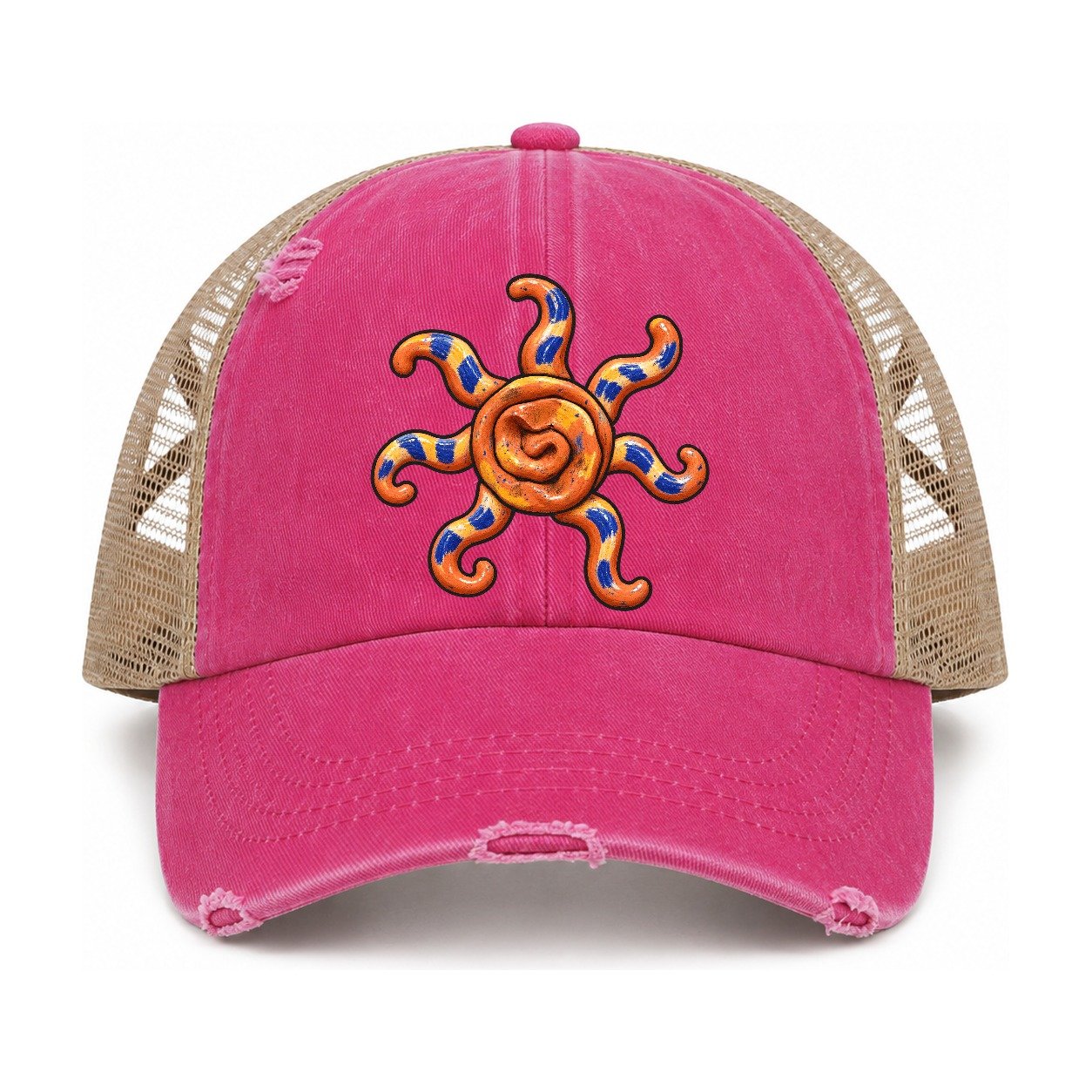 Raspberry-Khaki — front view