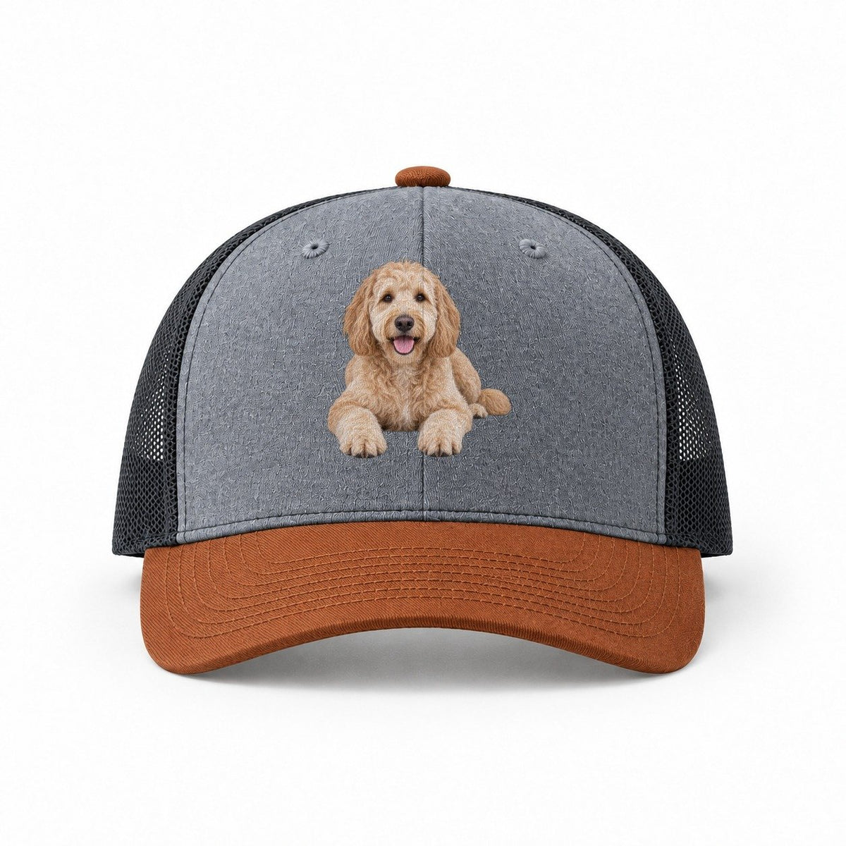 Heather Grey-Rust-Charcoal — front view