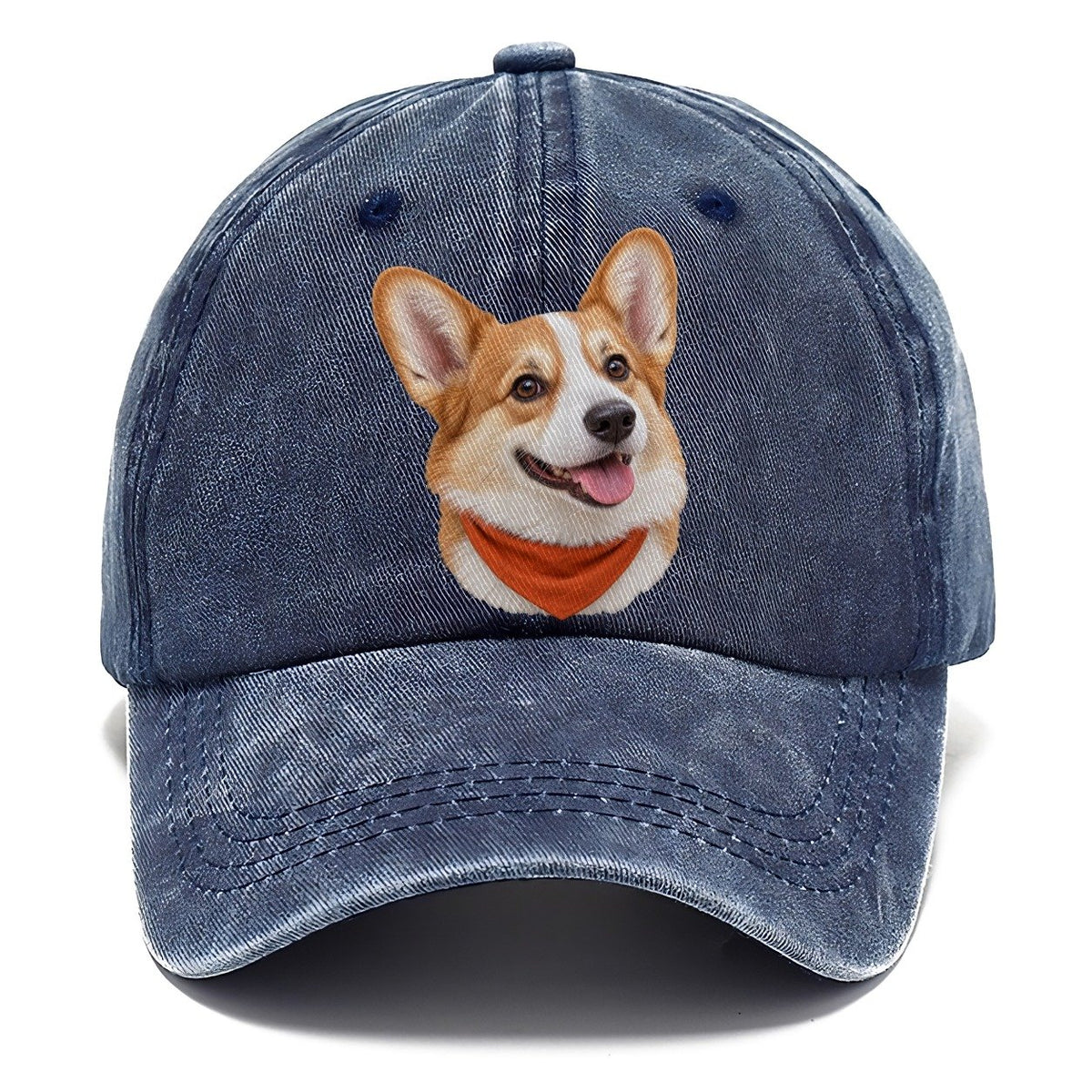Corgi Autumn Bandana Character Club Classic Cap – Twilight Navy