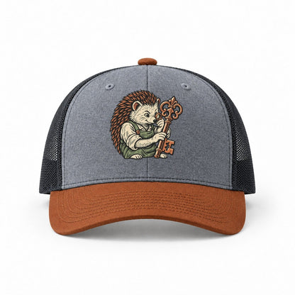Heather Grey-Rust-Charcoal — front view